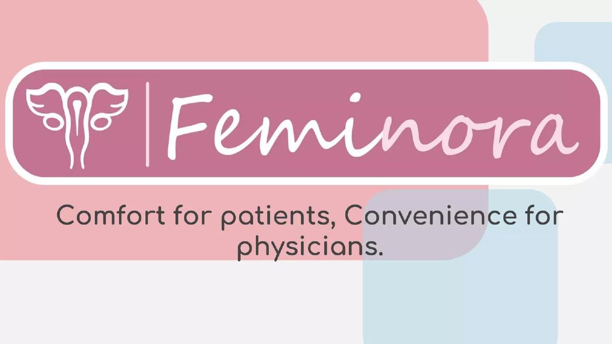 Cover slide of the Feminora pitch deck — Early Stage (Pre-FDA) 2022