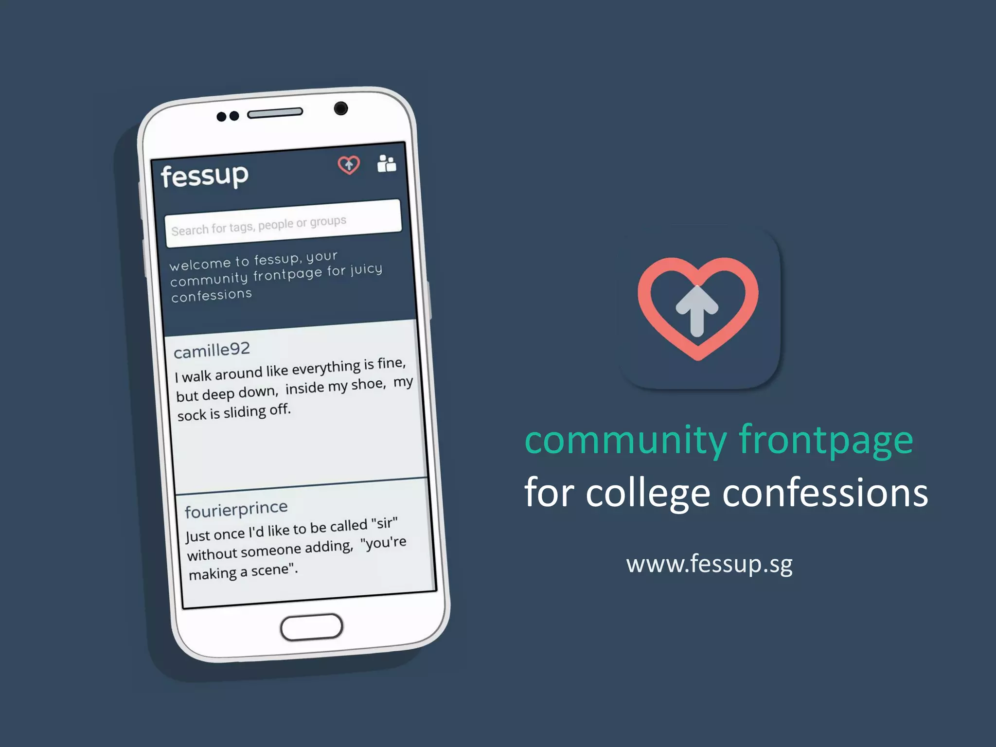 Cover slide of the Fessup pitch deck