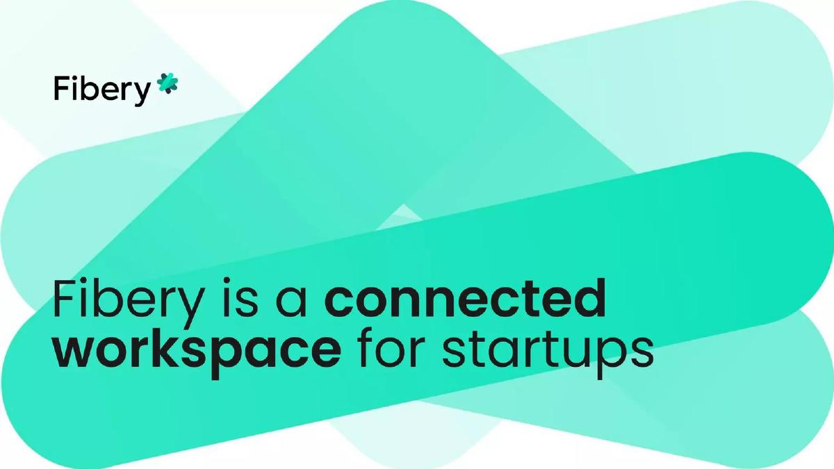 Cover slide of the Fibery pitch deck — Series A 2022