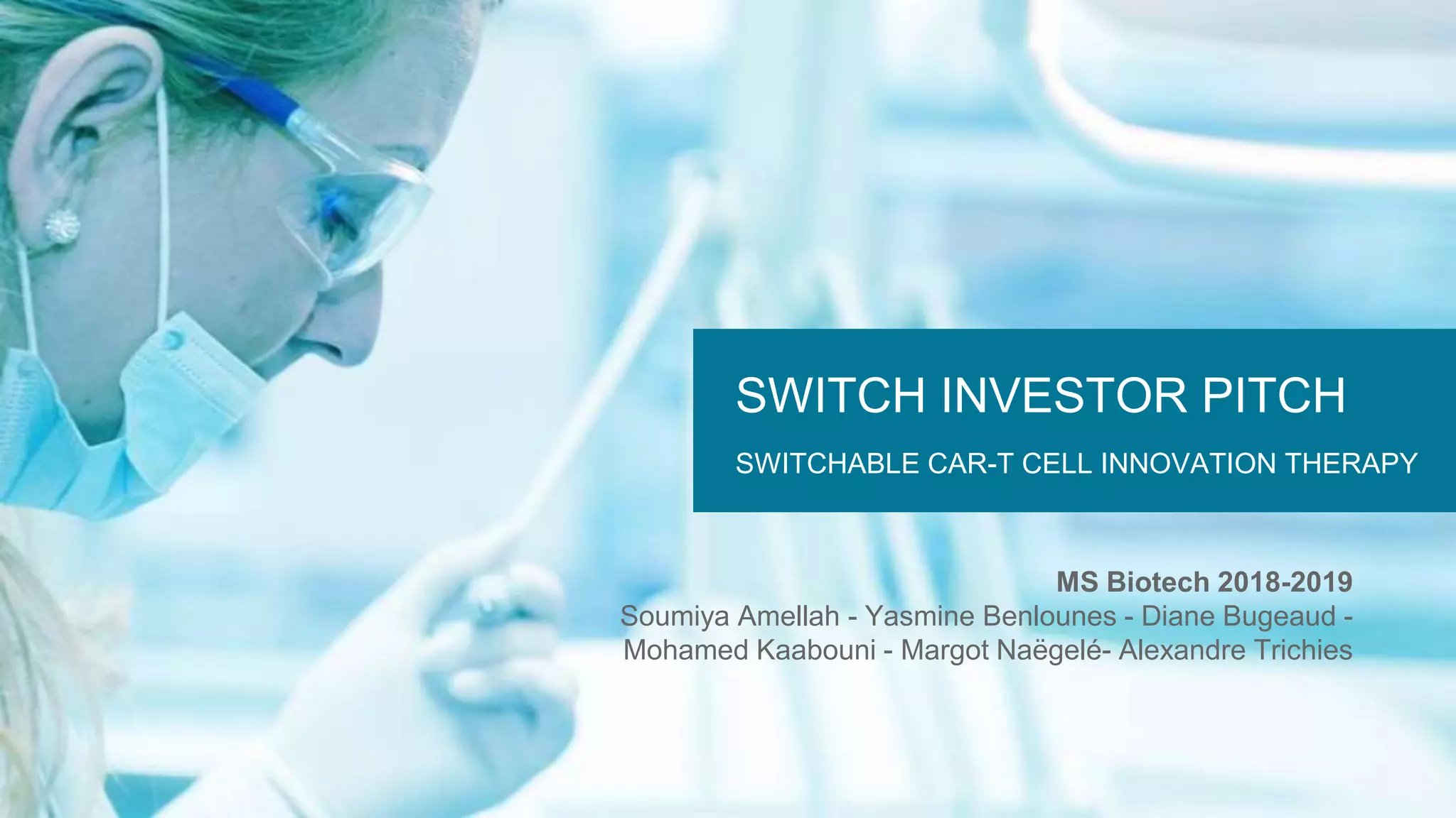 Cover slide of the Switch Pitch Deck Teardown pitch deck