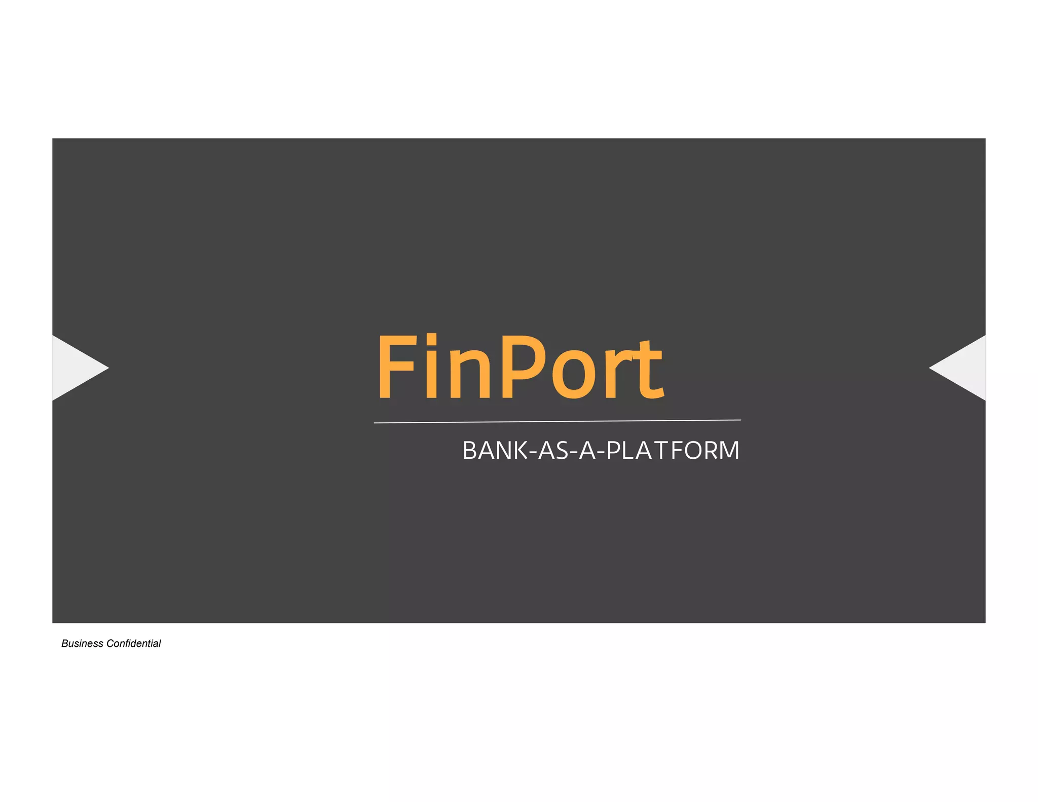 Cover slide of the FinPort (TrueLayer) Pitch Deck Teardown pitch deck