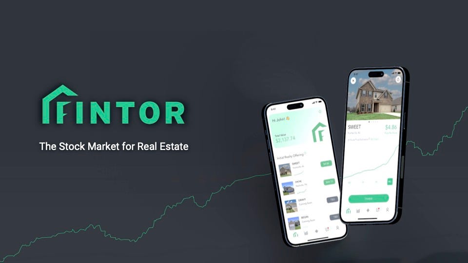 Cover slide of the Fintor pitch deck — Seed 2024