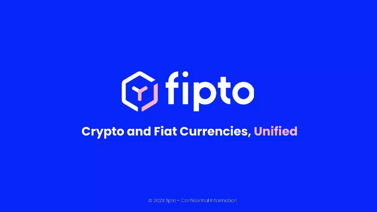 Cover slide of the Fipto Pitch Deck Teardown pitch deck