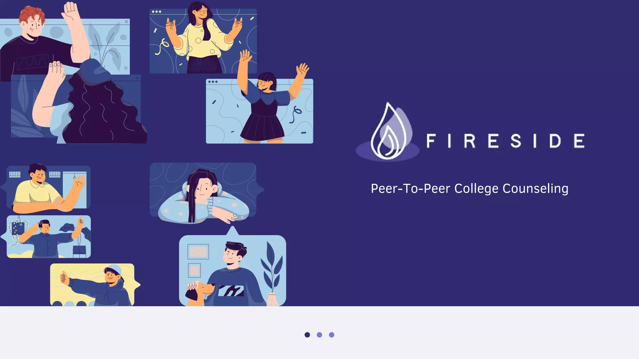 Cover slide of the Fireside Pitch Deck Teardown pitch deck