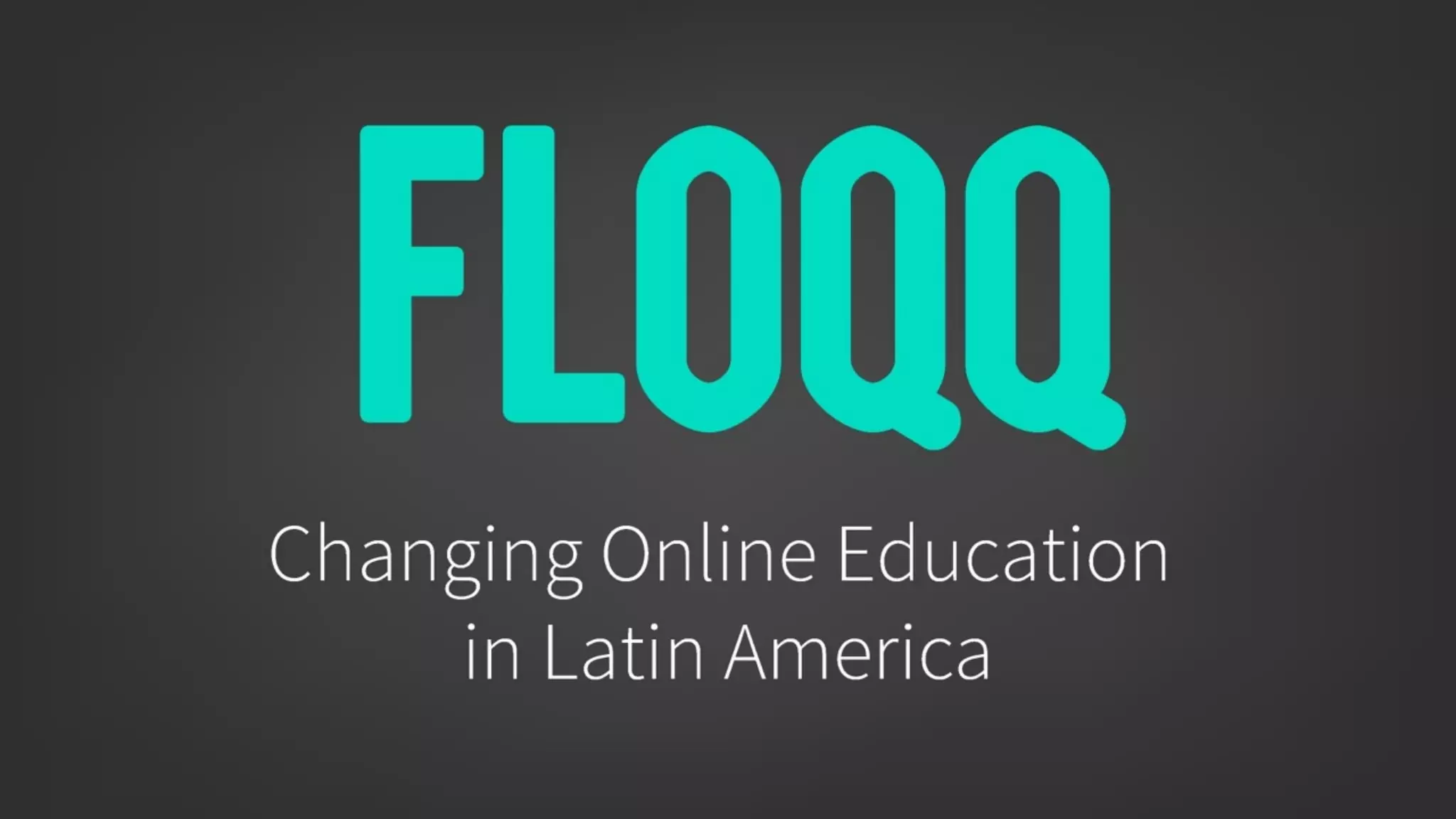 Cover slide of the Floqq pitch deck