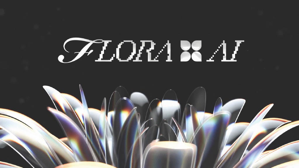 Cover slide of the FLORA pitch deck — Series A 2024