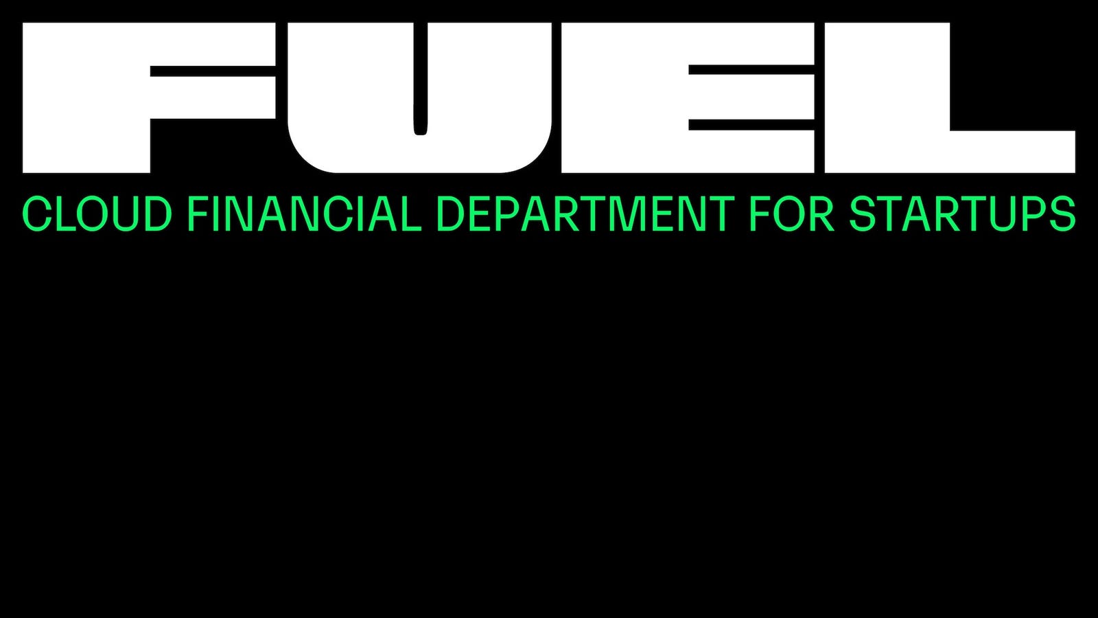 Cover slide of the Fuelfinance pitch deck — Seed 2023