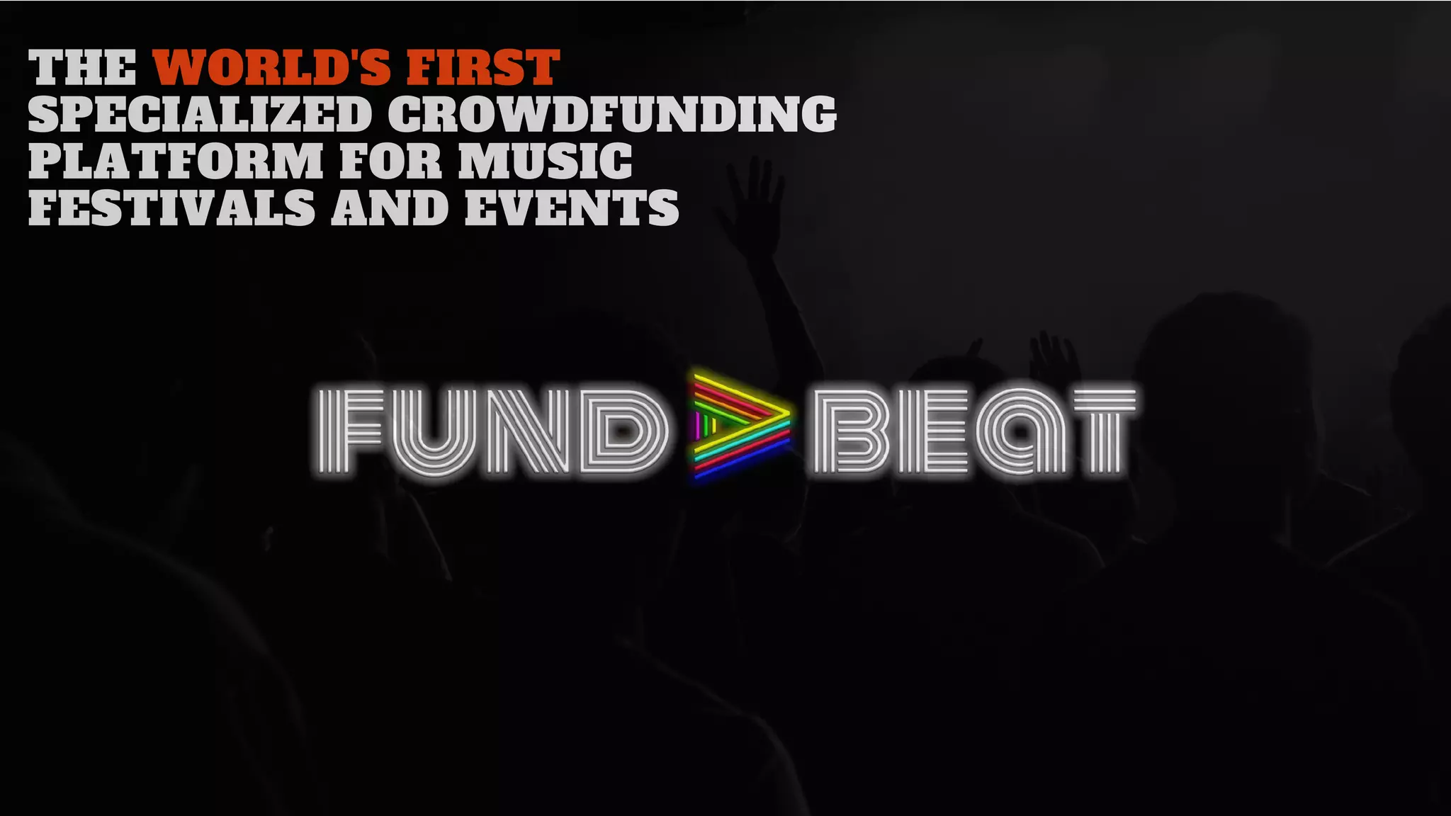 Cover slide of the Fund A Beat pitch deck — Seed / Pre-Seed
