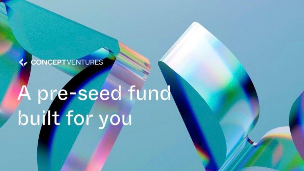 Cover slide of the Concept Ventures pitch deck — Fund II (£50M LP Raise)