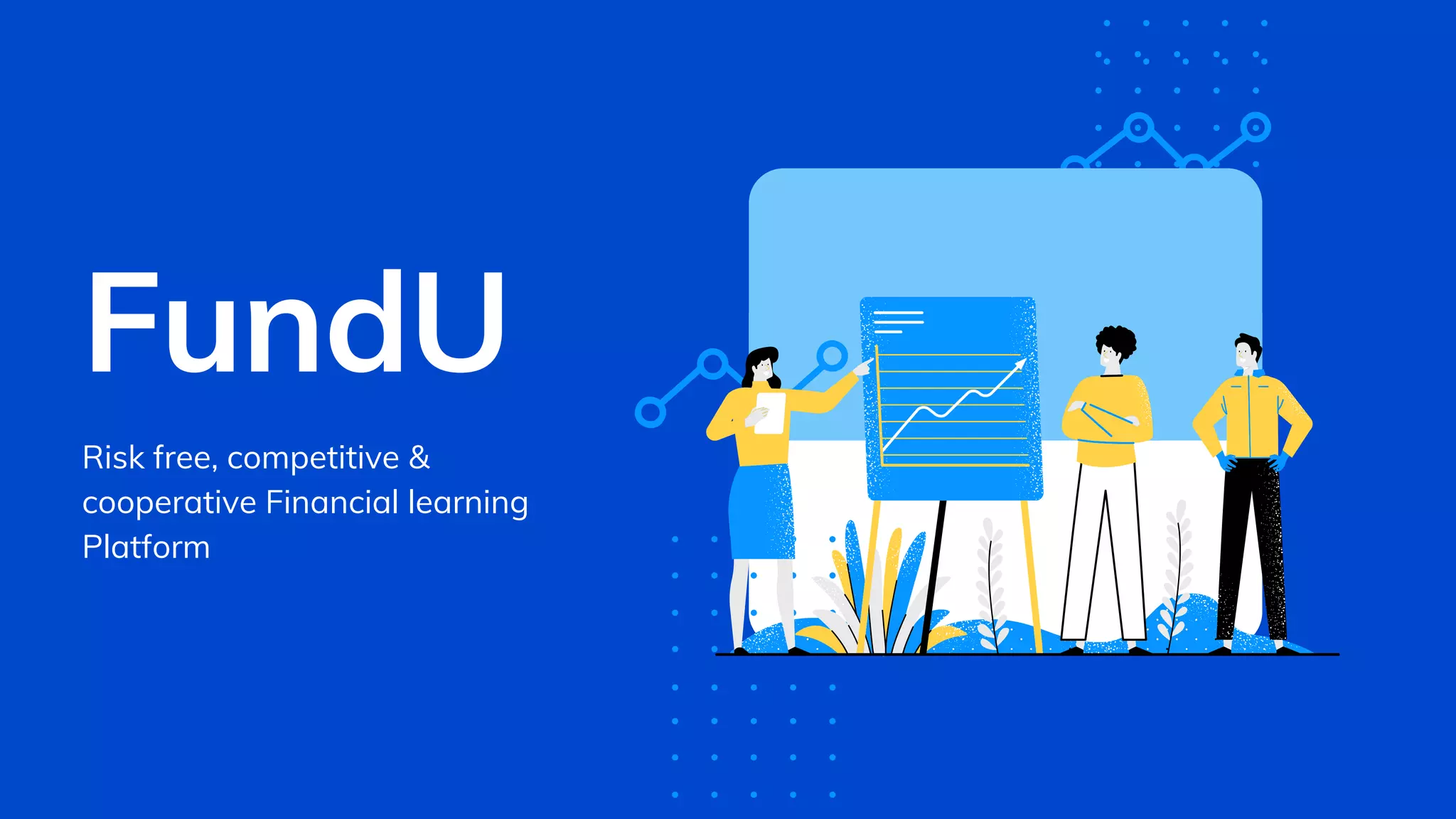 Cover slide of the FundU pitch deck — Not stated 2022