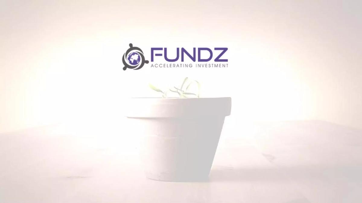 Cover slide of the Fundz pitch deck — Seed / Pre-Seed