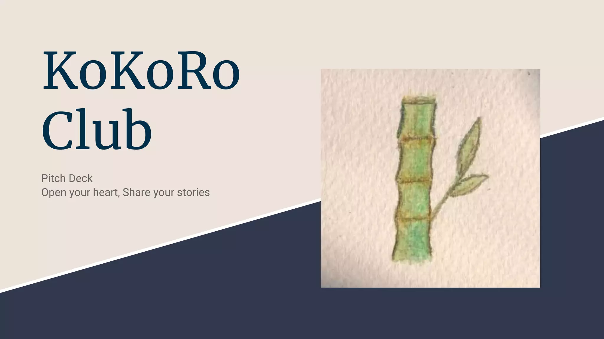 Cover slide of the KoKoRo Club pitch deck — Prototype / Micro-seed 2020