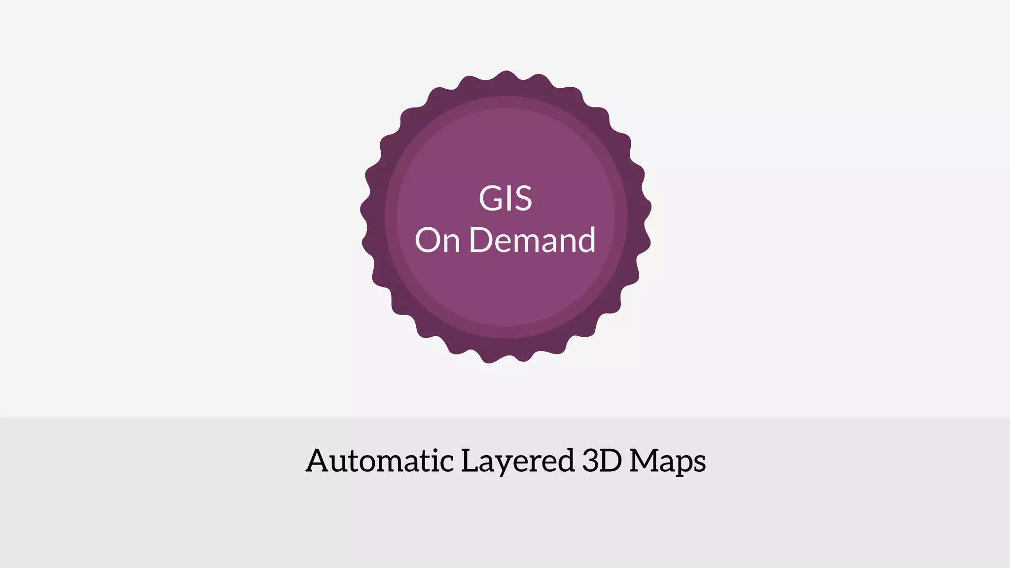 Cover slide of the GIS On Demand Pitch Deck Teardown pitch deck