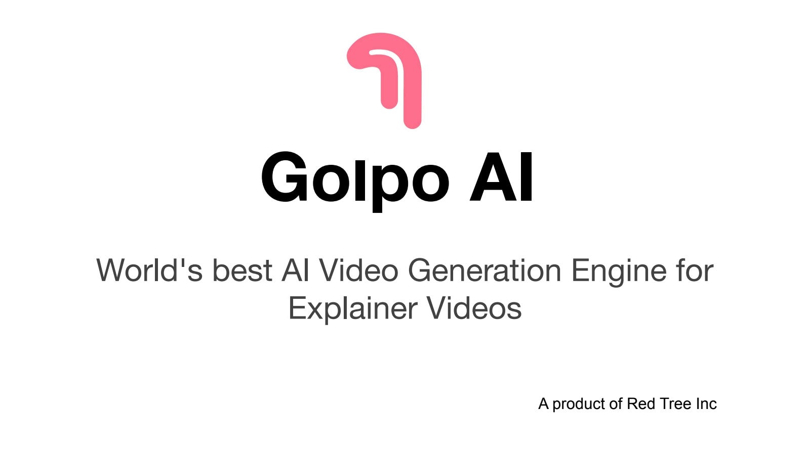 Cover slide of the Golpo AI pitch deck — Seed 2024