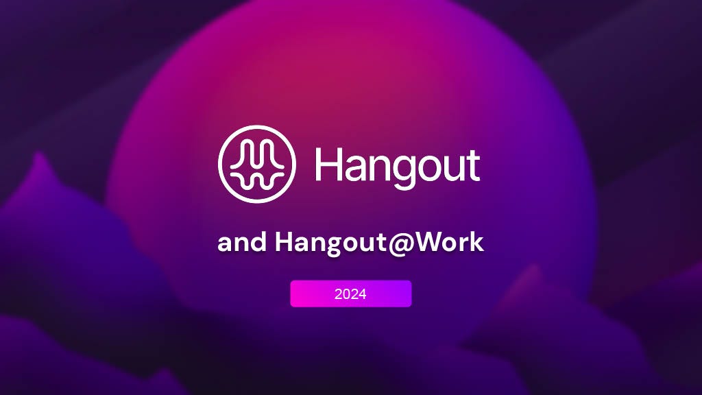 Cover slide of the Hangout pitch deck — Seed 2023