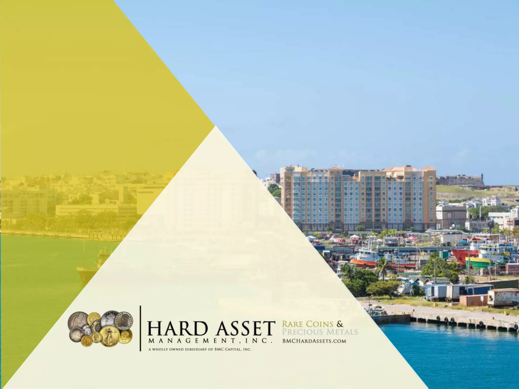 Cover slide of the Hard Asset Management Pitch Deck Teardown pitch deck