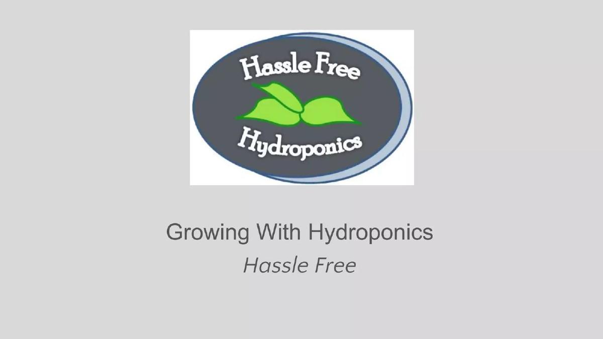 Cover slide of the Hassle Free Hydropincs Pitch Deck Teardown pitch deck