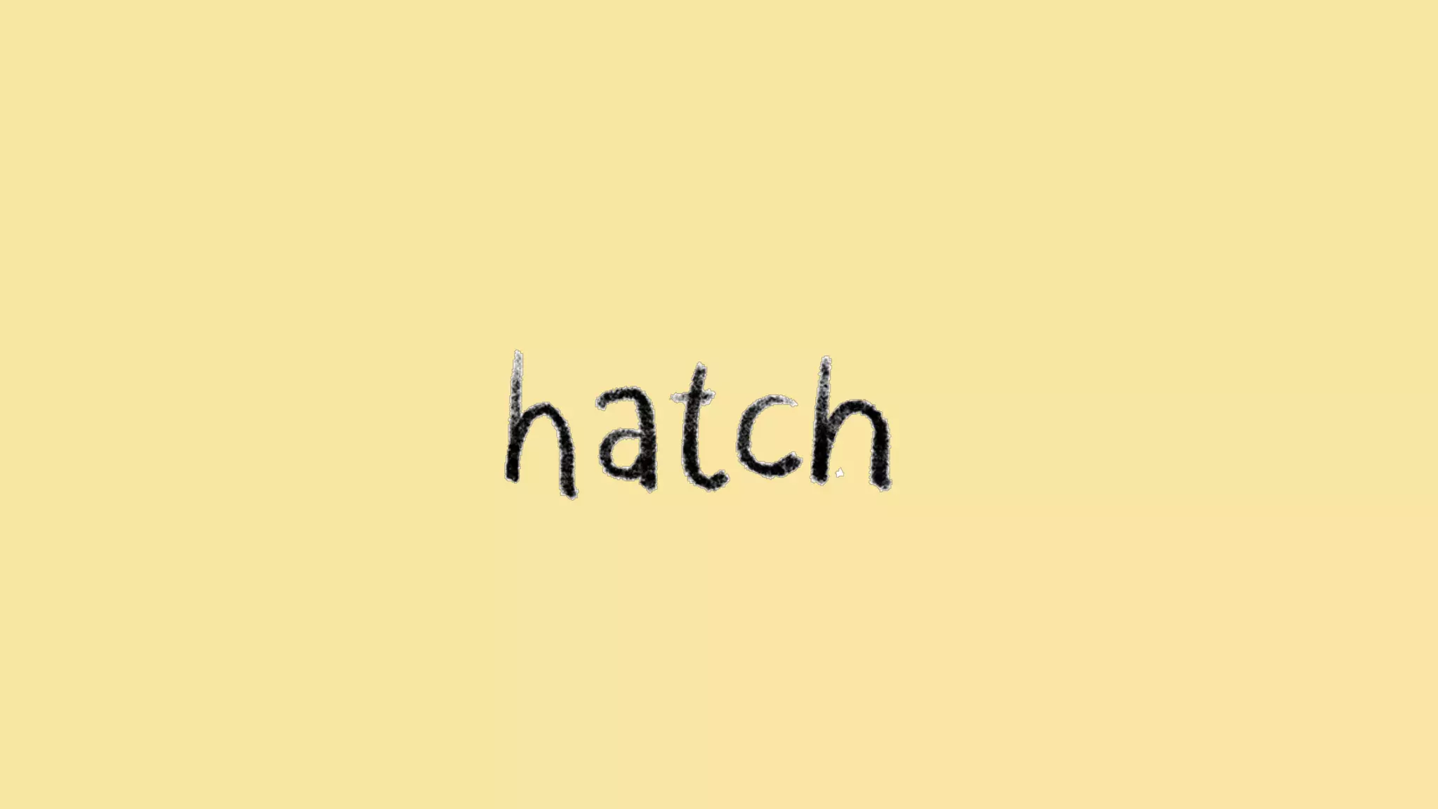 Cover slide of the Hatch Pitch Deck Teardown pitch deck