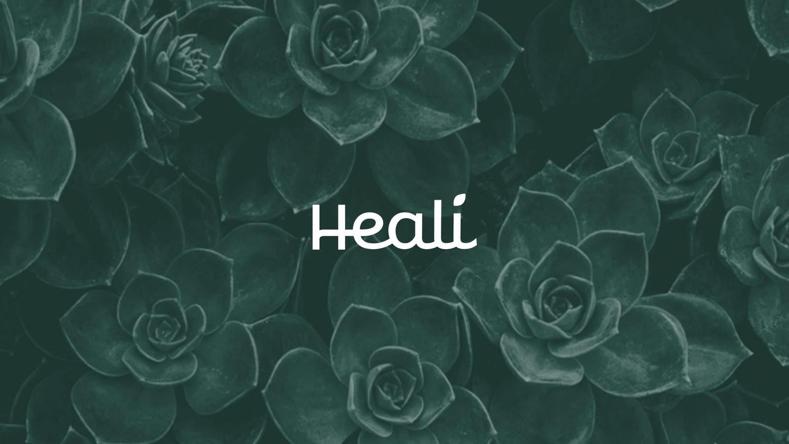 Cover slide of the Heali pitch deck — Seed 2024