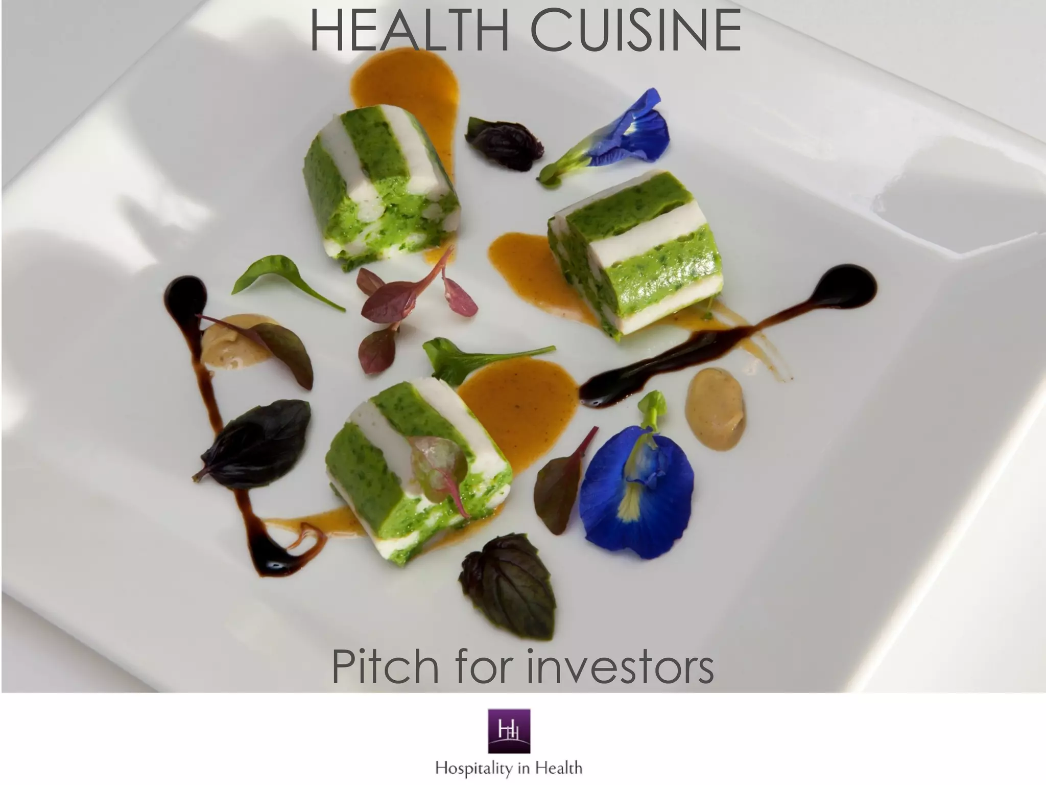 Cover slide of the Health Cuisine Pitch Deck Teardown pitch deck