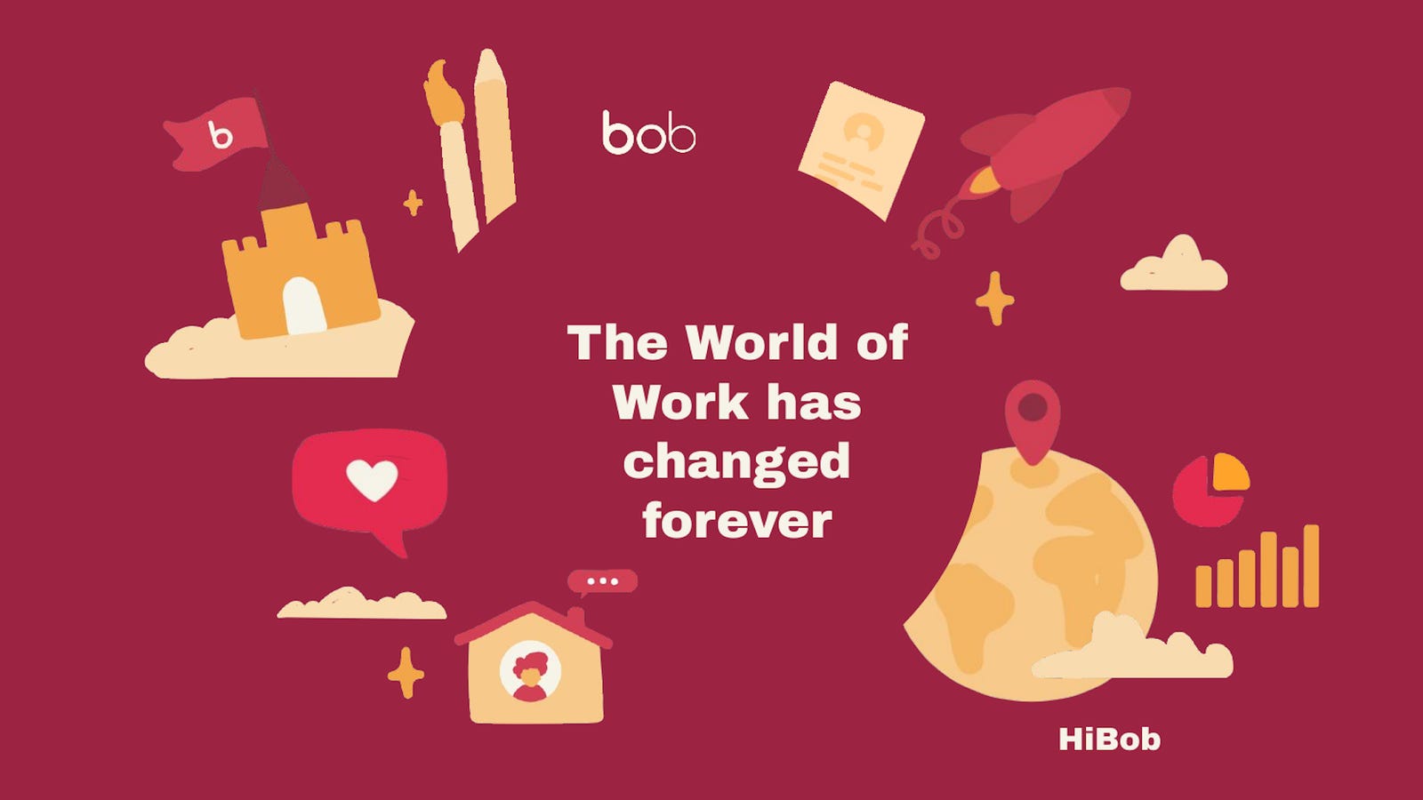 Cover slide of the HiBob pitch deck — Series D 2022