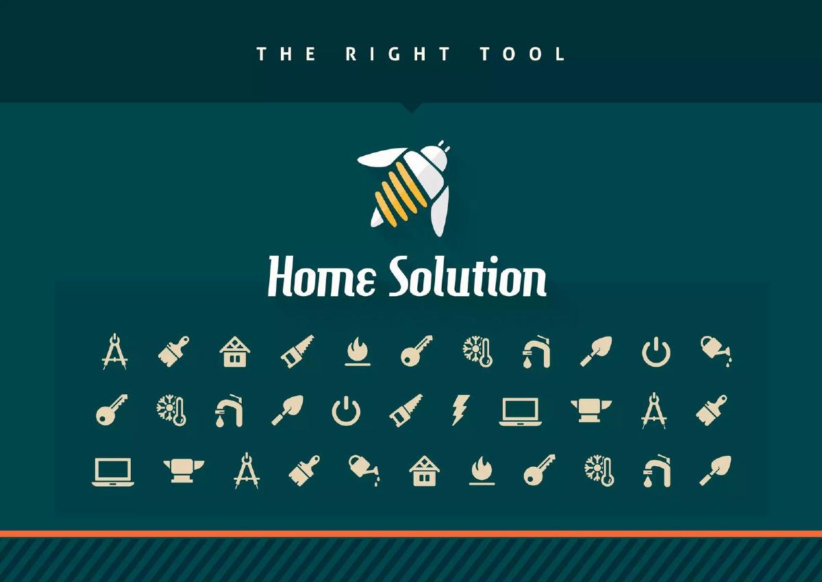 Cover slide of the Home Solution Pitch Deck Teardown pitch deck