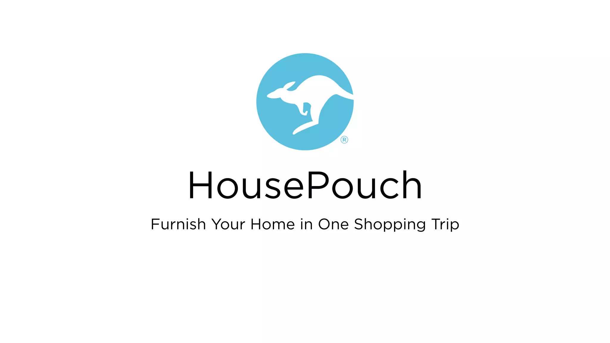 Cover slide of the HousePouch pitch deck — Seed 2017