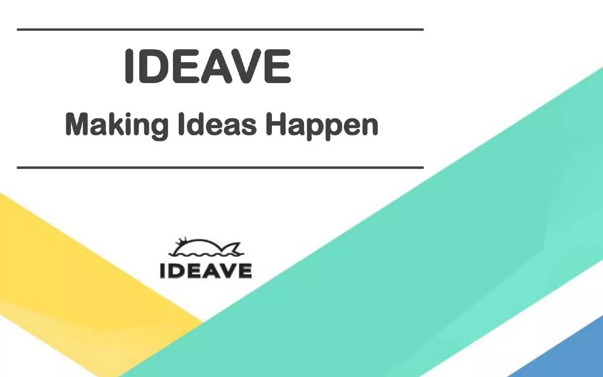 Cover slide of the Ideave pitch deck — Seed (Inferred) 2016