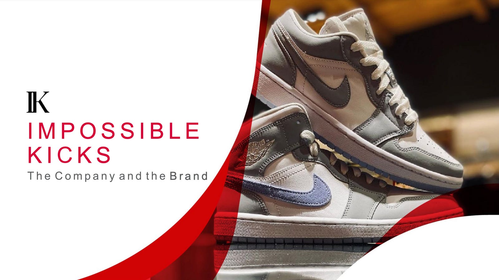 Cover slide of the Impossible Kicks pitch deck — Series A 2022