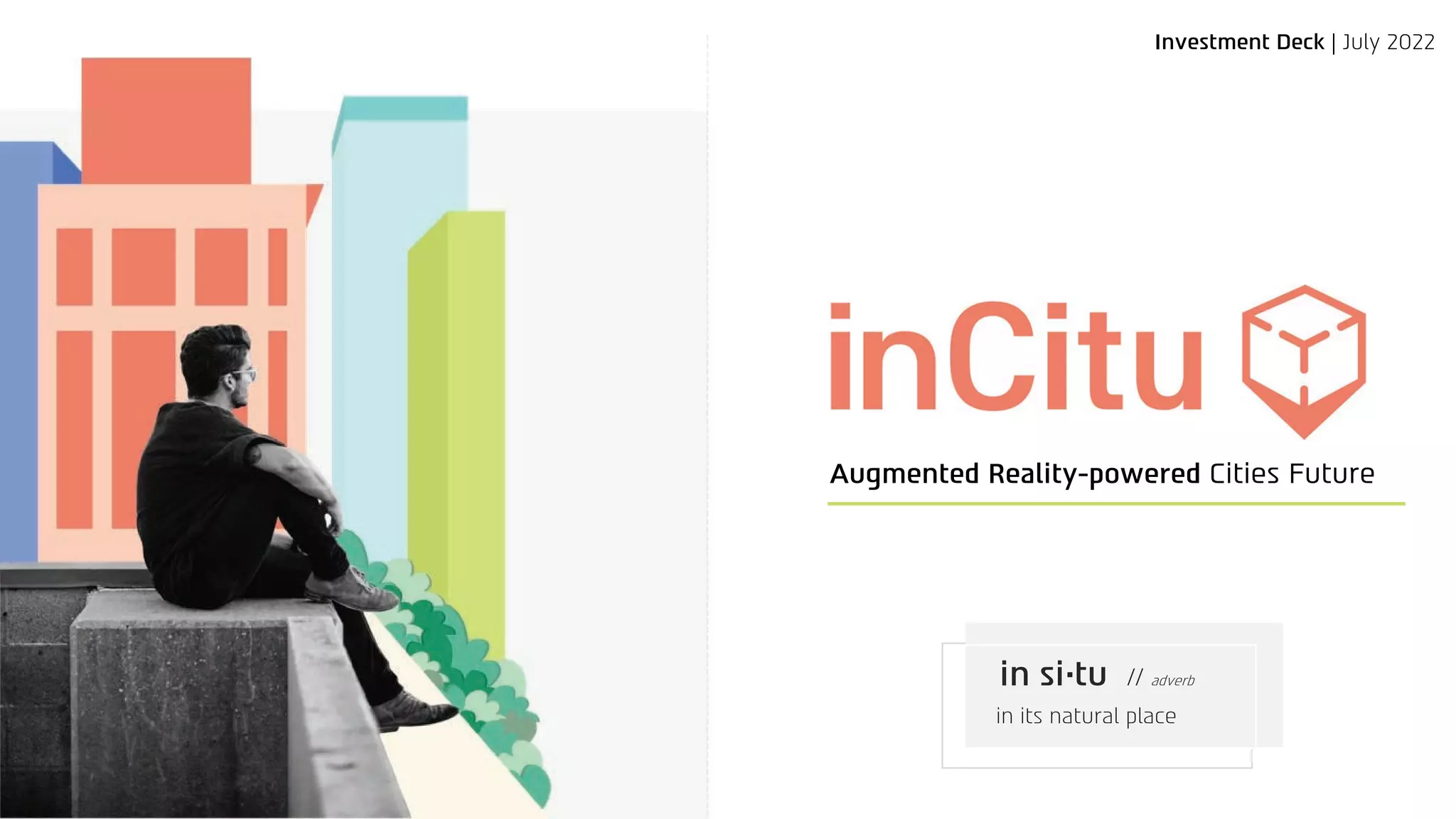 Cover slide of the inCitu pitch deck — Seed 2022