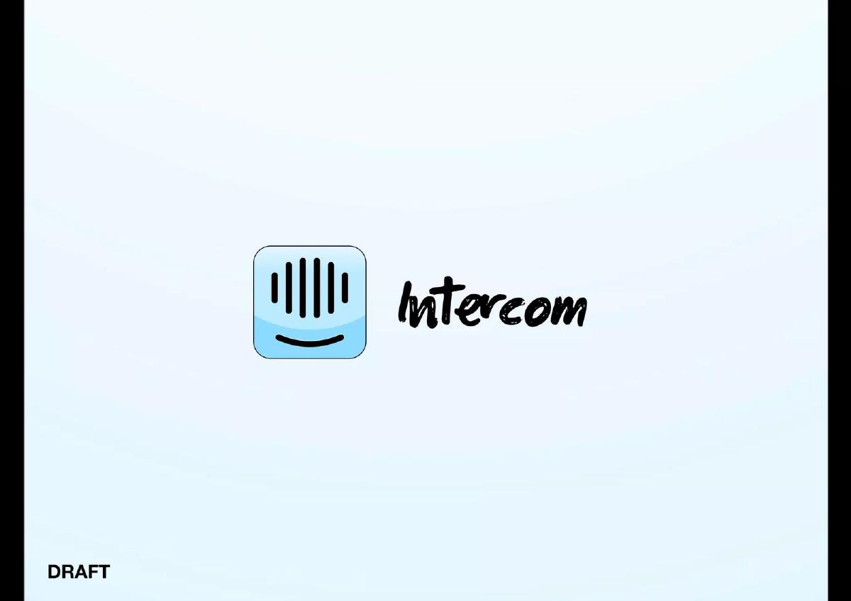 Cover slide of the Intercom Pitch Deck Breakdown pitch deck