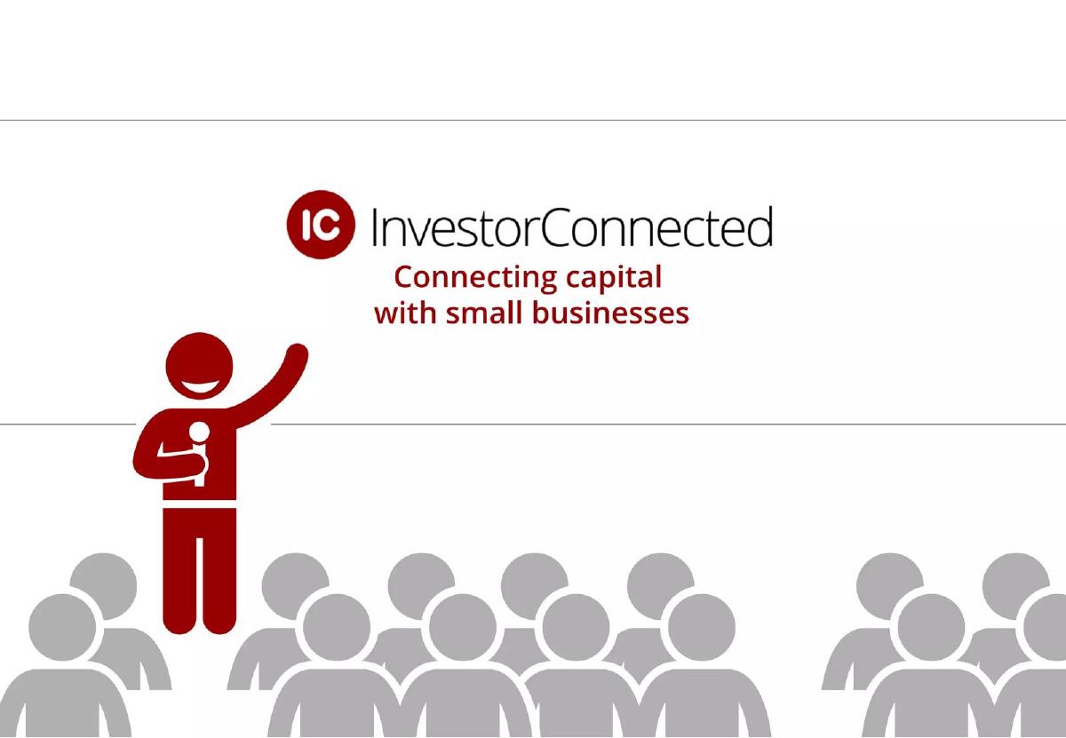 Cover slide of the InvestorConnected Pitch Deck Teardown pitch deck