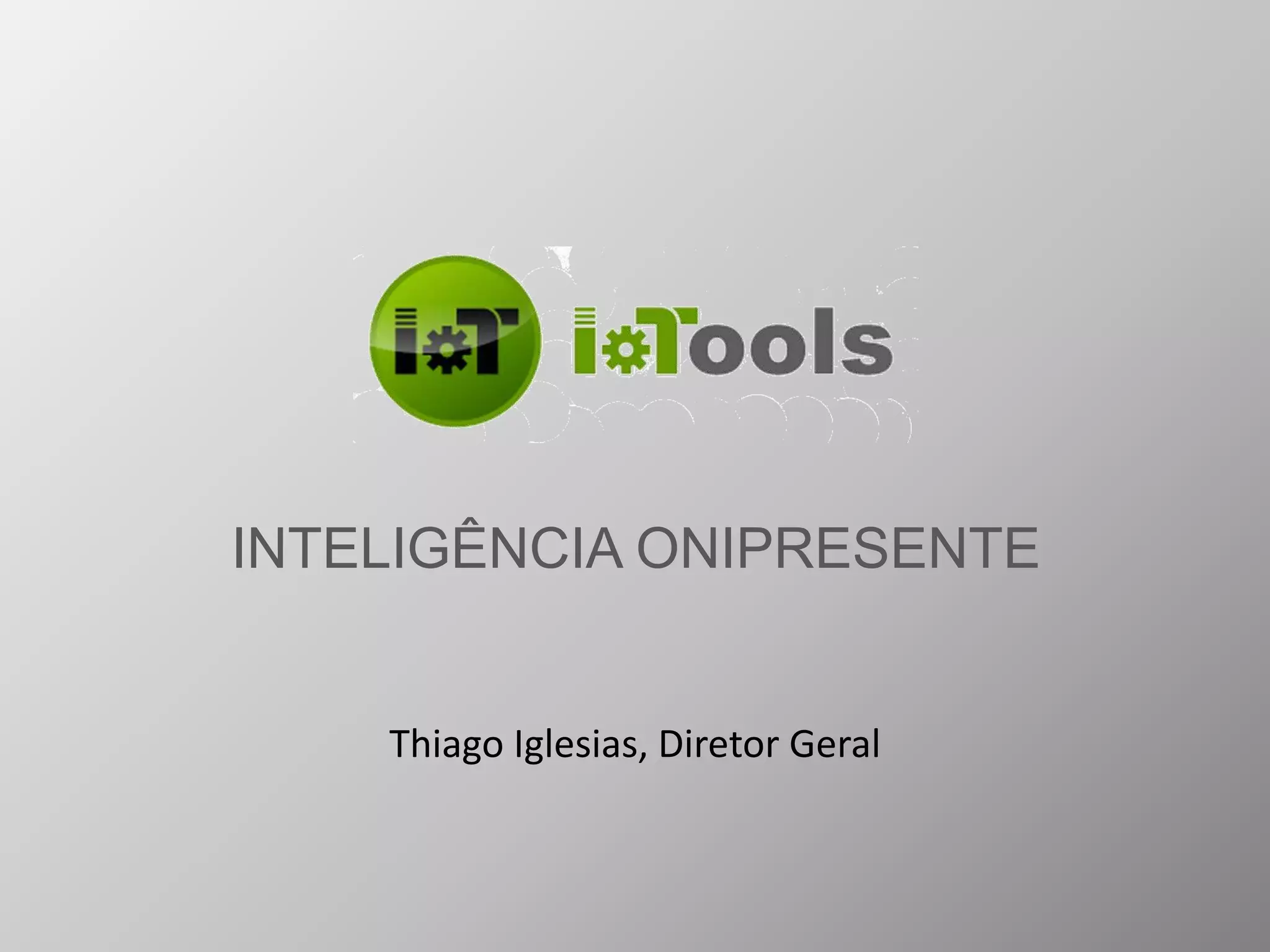 Cover slide of the IoTools pitch deck — Prototype / Pre-seed 2019