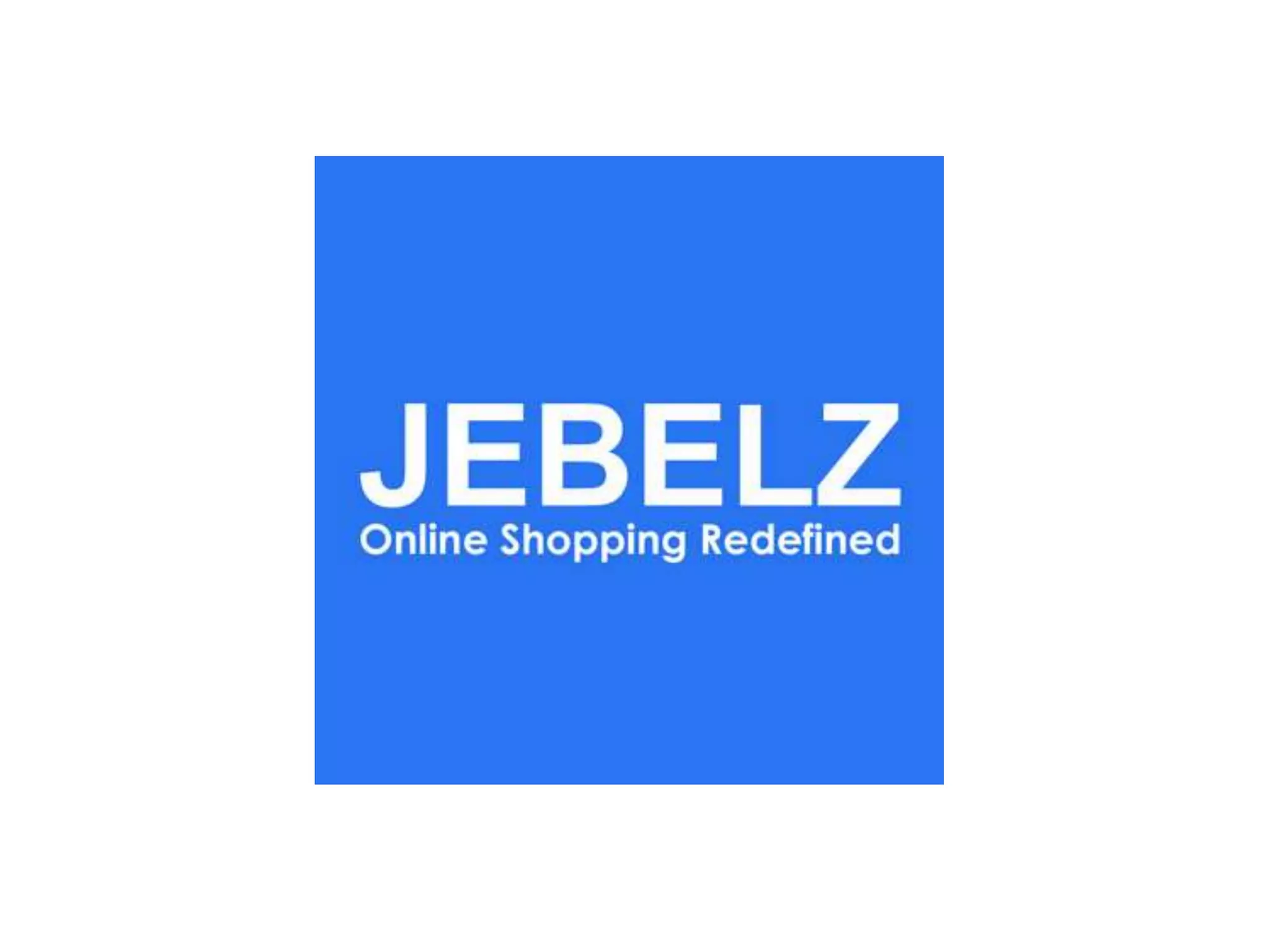 Cover slide of the Jebelz.com pitch deck — 2018