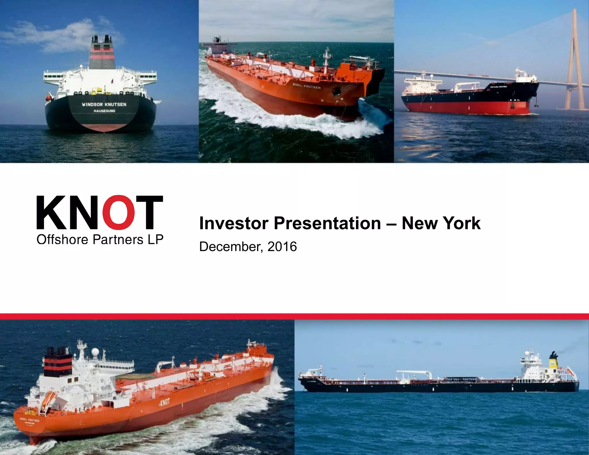 Cover slide of the Knot Offshore Partners LP pitch deck — Public (MLP) 2016