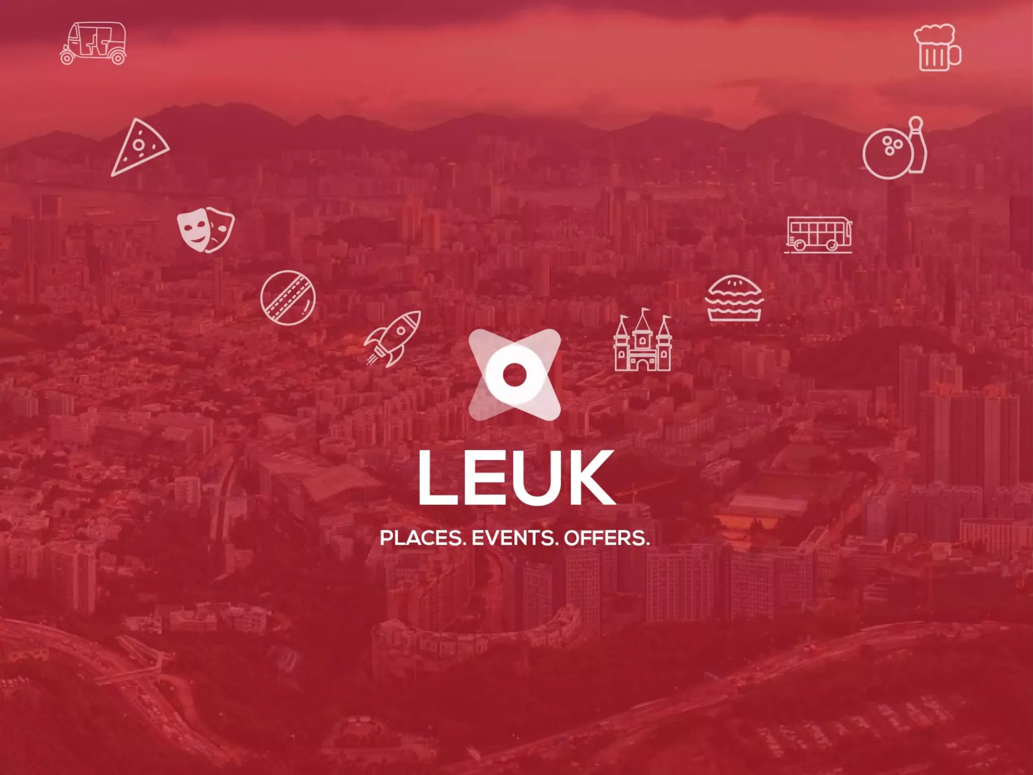 Cover slide of the LEUK pitch deck — Seed