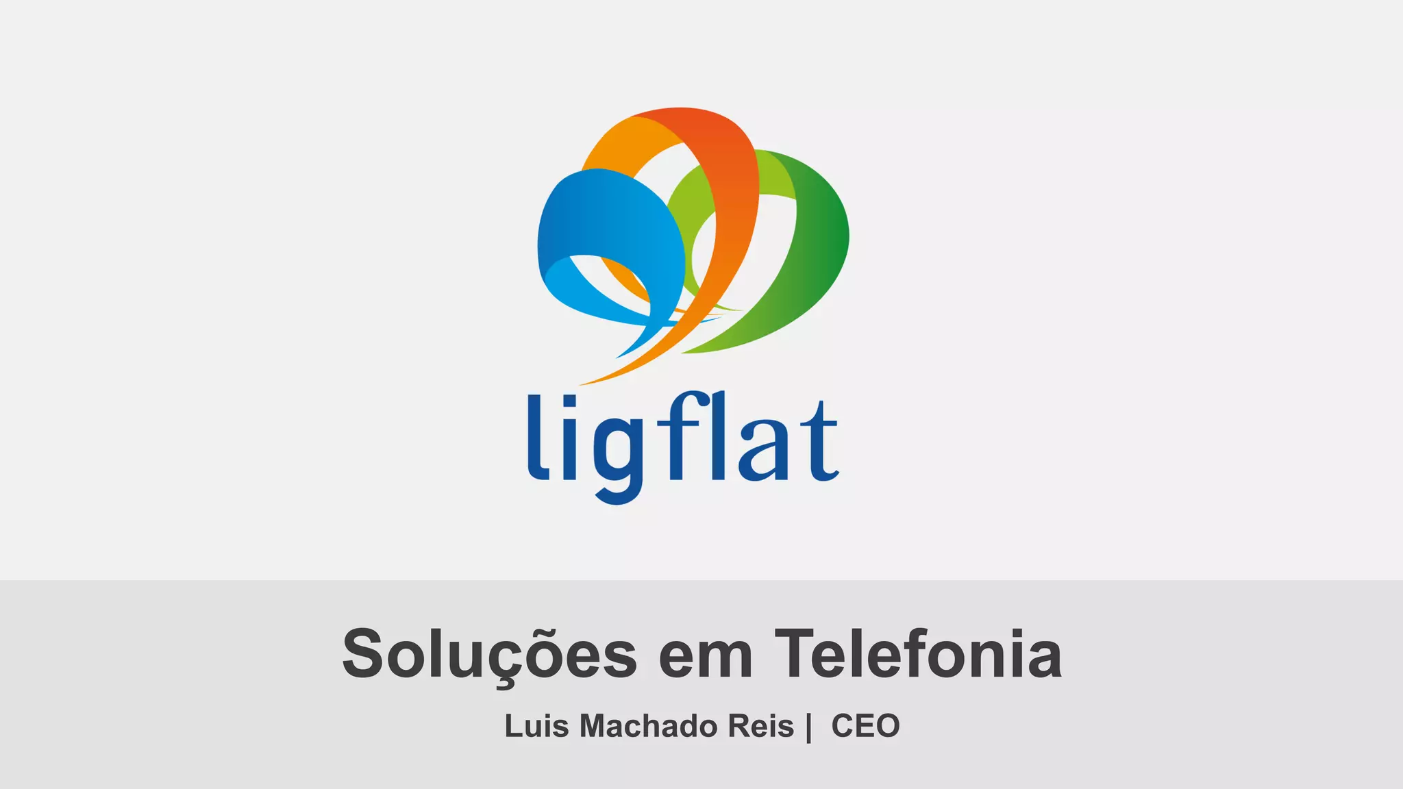 Cover slide of the LigFlat pitch deck — 2017