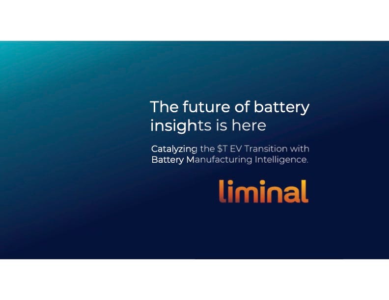 Cover slide of the Liminal pitch deck — Series A 2024