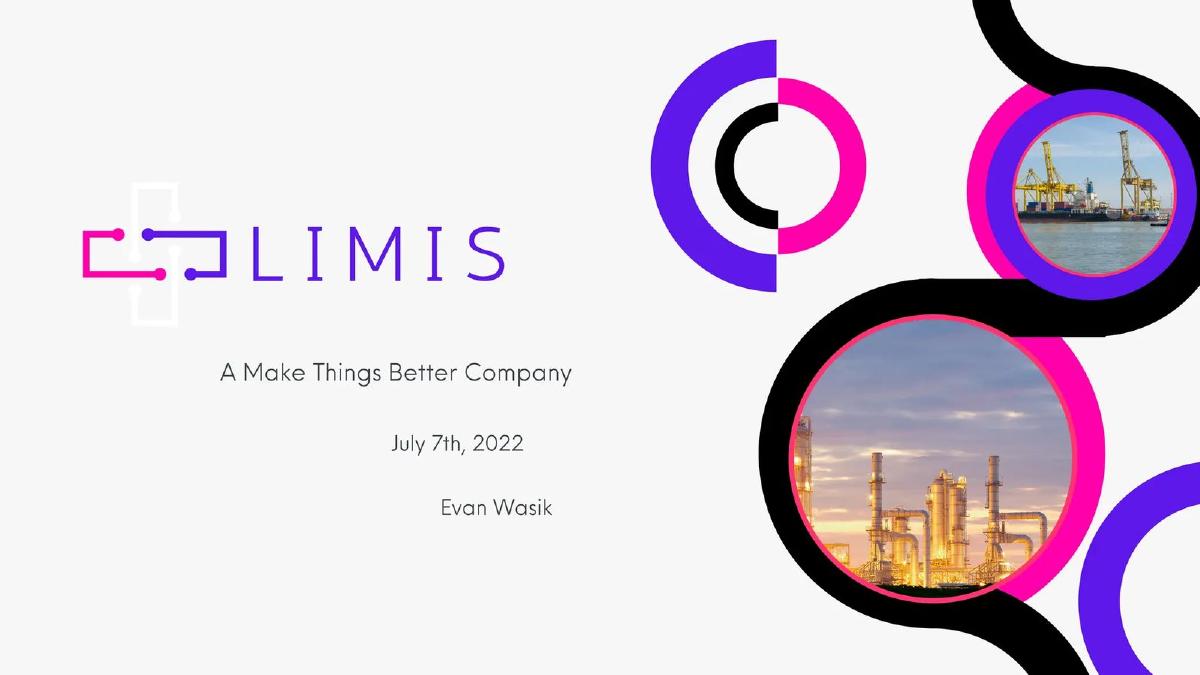 Cover slide of the Limis Pitch Deck Teardown pitch deck