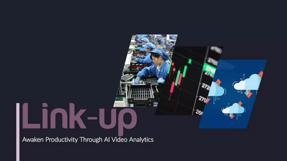 Cover slide of the Link-Up pitch deck — 2018