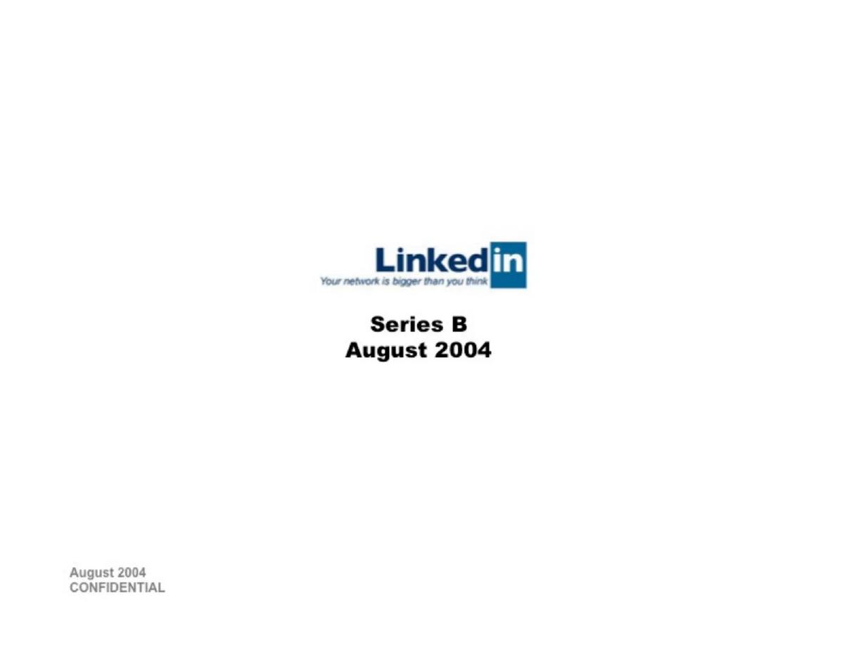 Cover slide of the LinkedIn Pitch Deck Teardown pitch deck