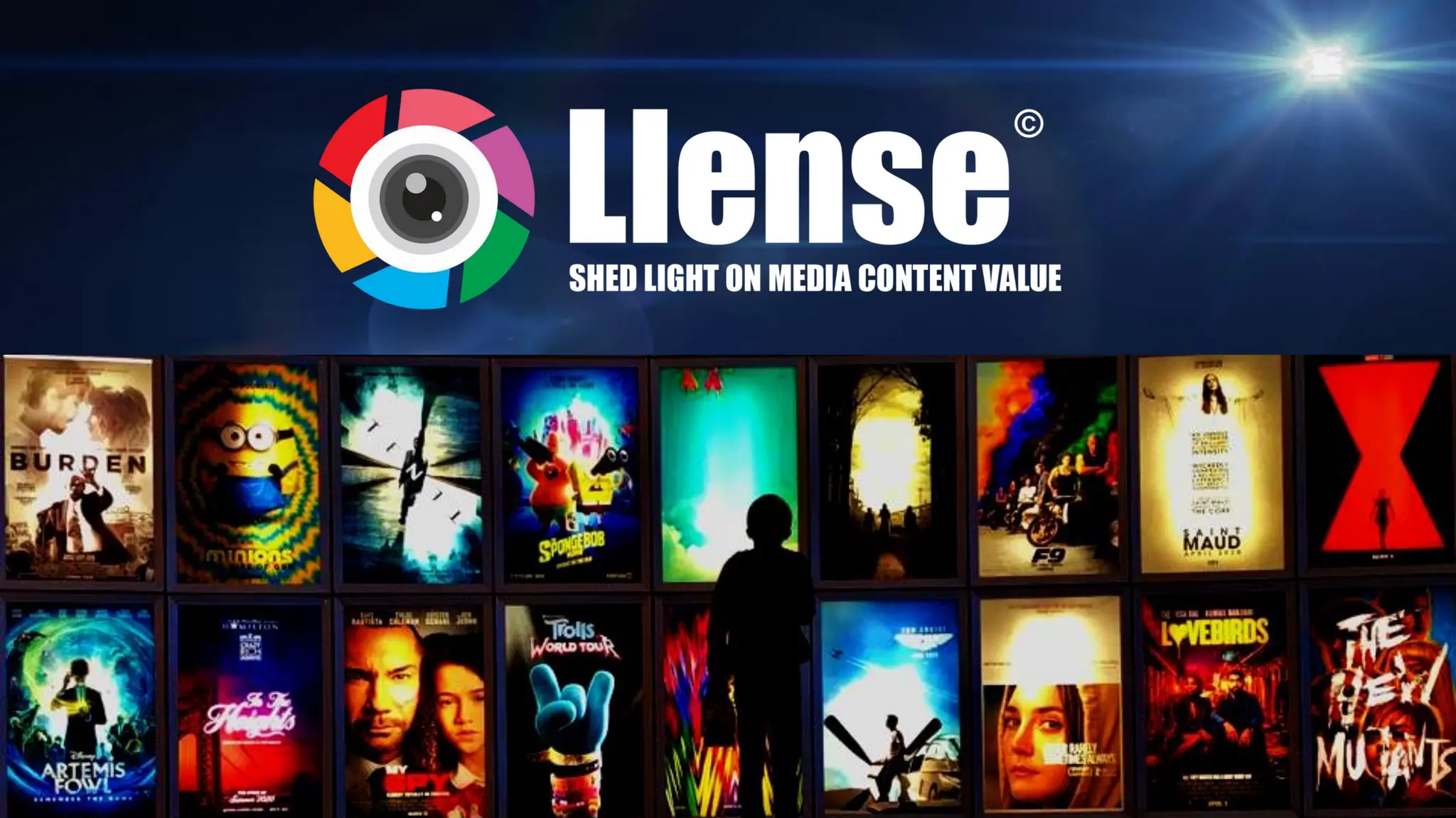Cover slide of the LLense pitch deck — 2024