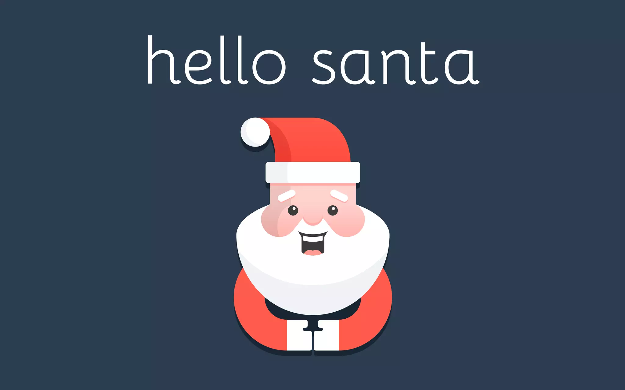 Cover slide of the Make Believe Labs (Hello Santa) pitch deck — Seed