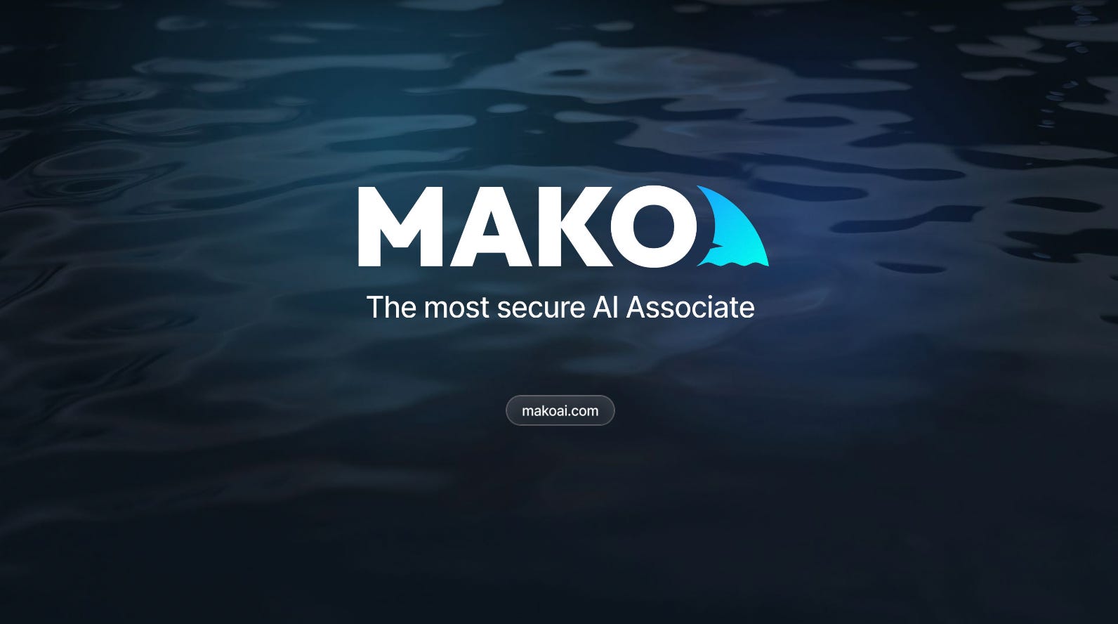 Cover slide of the Mako AI pitch deck — Seed 2024