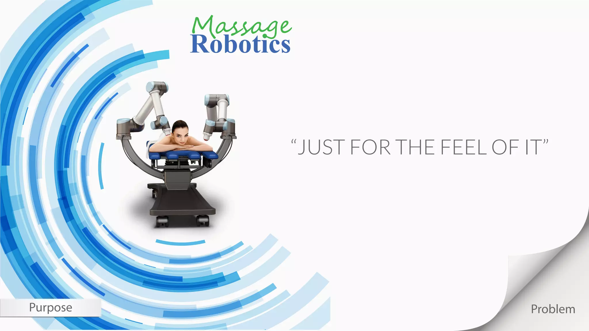 Cover slide of the Massage Robotics Pitch Deck Teardown pitch deck