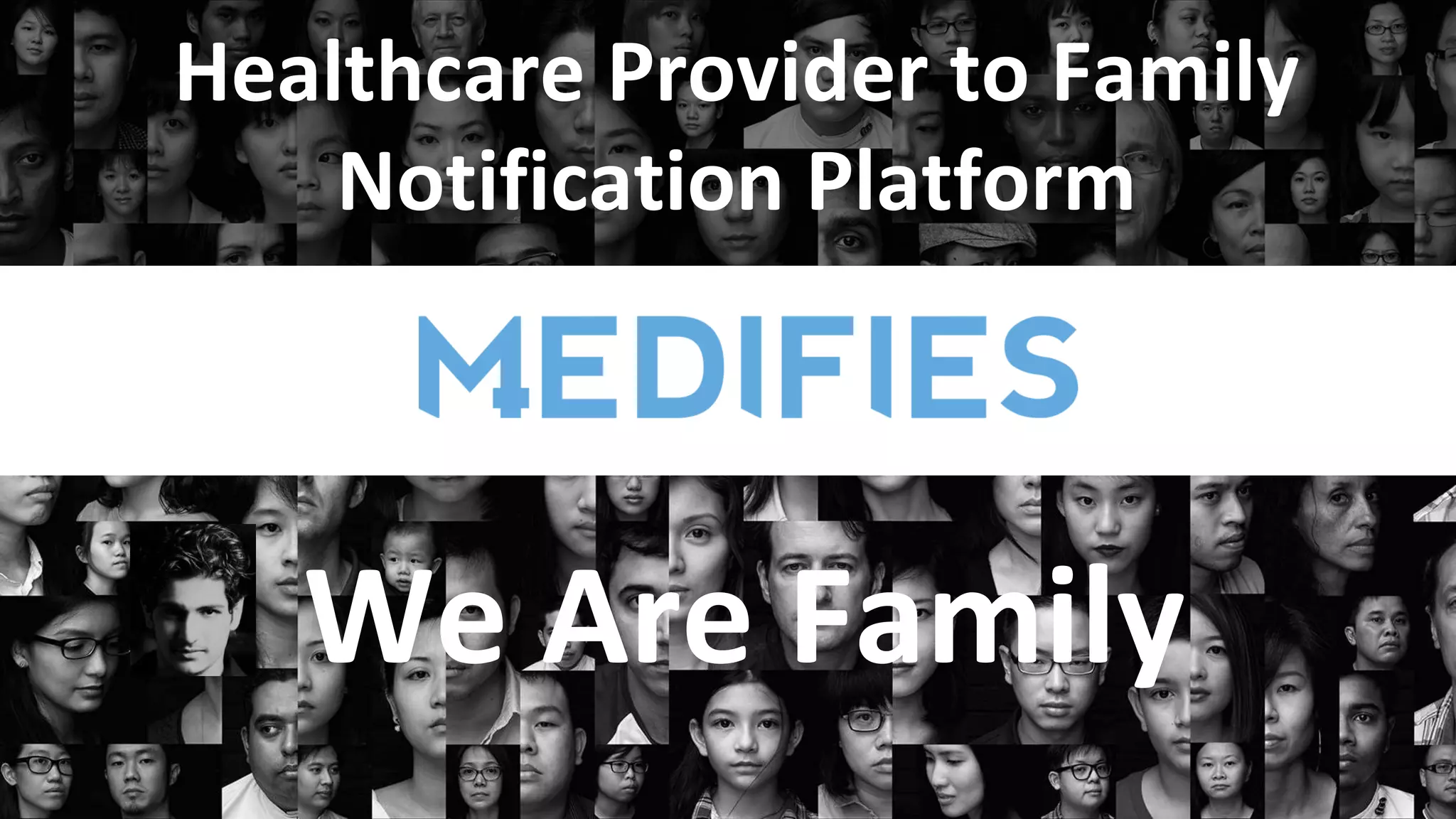 Cover slide of the Medifies Pitch Deck Teardown pitch deck