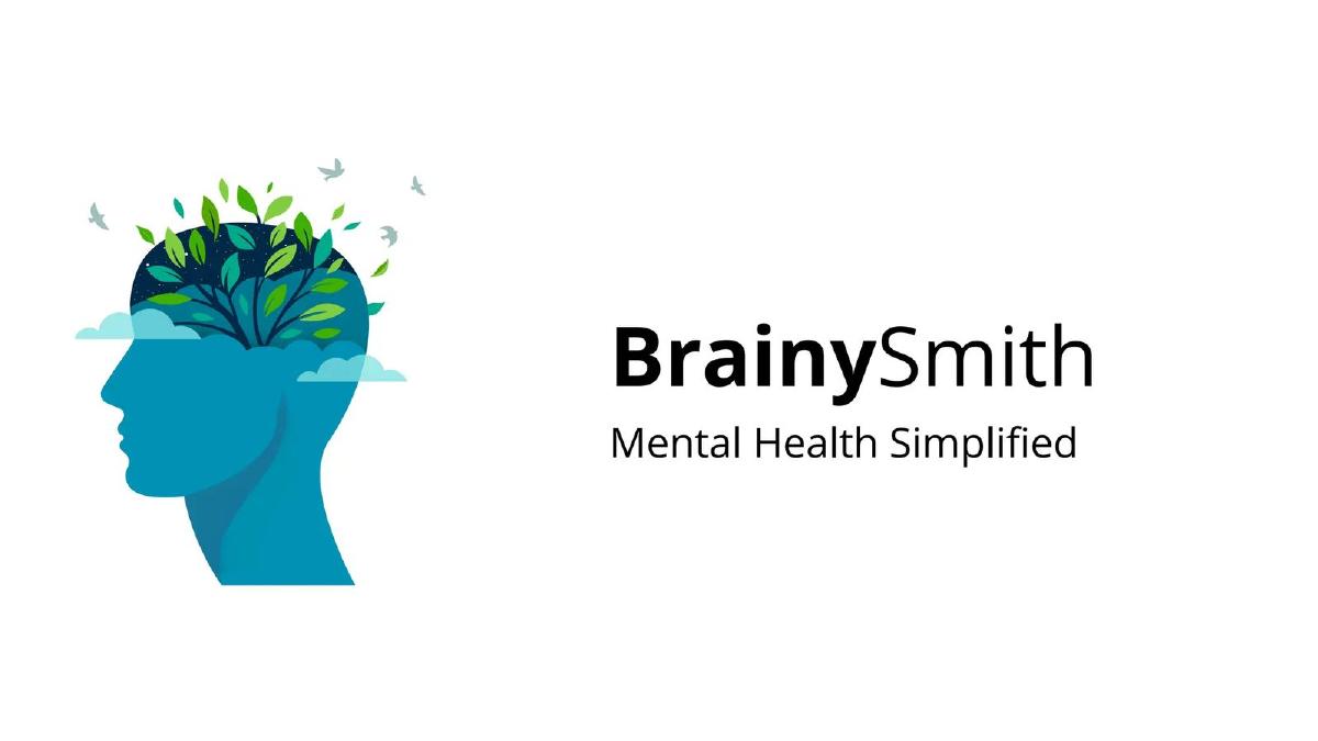Cover slide of the BrainySmith Pitch Deck Teardown pitch deck