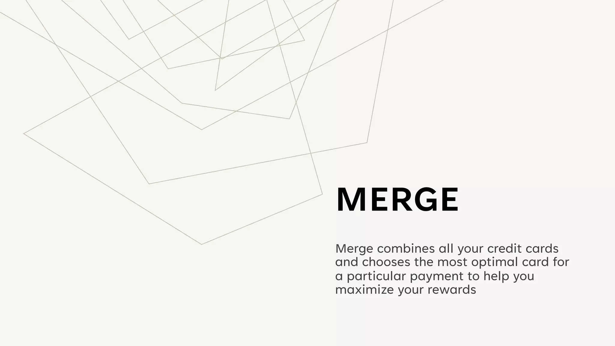 Cover slide of the Merge pitch deck — Early Stage / Concept 2022