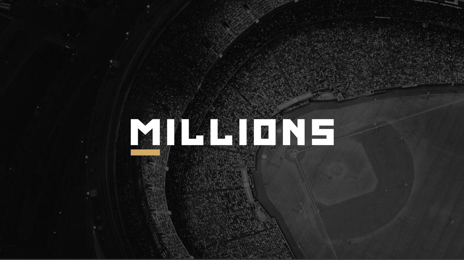 Cover slide of the Millions pitch deck — Seed 2021