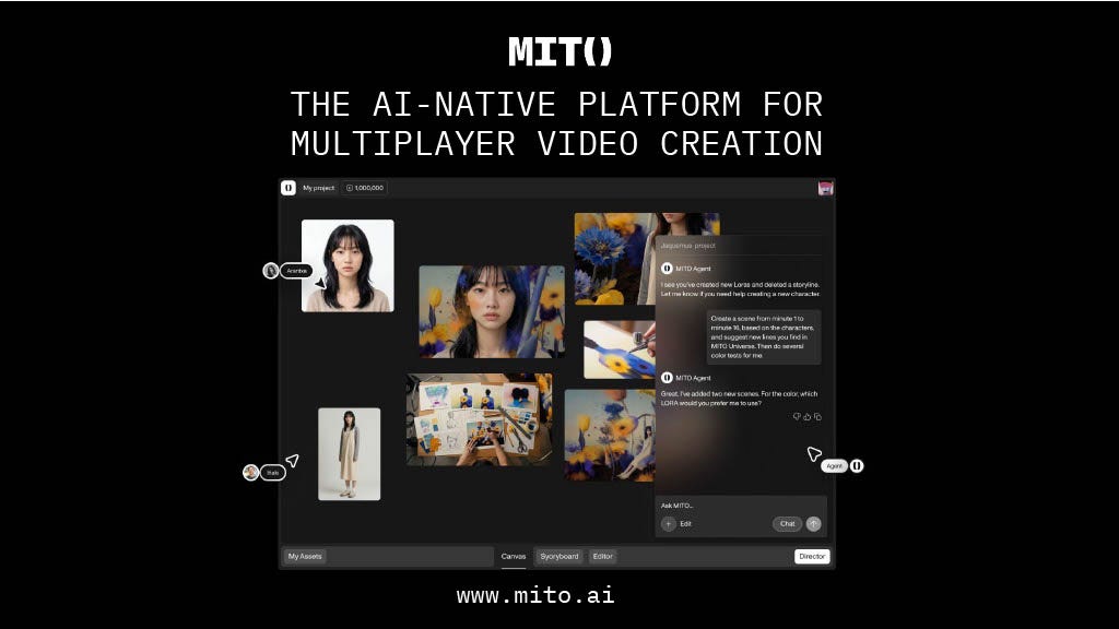 Cover slide of the MITO AI pitch deck — Pre-seed 2024